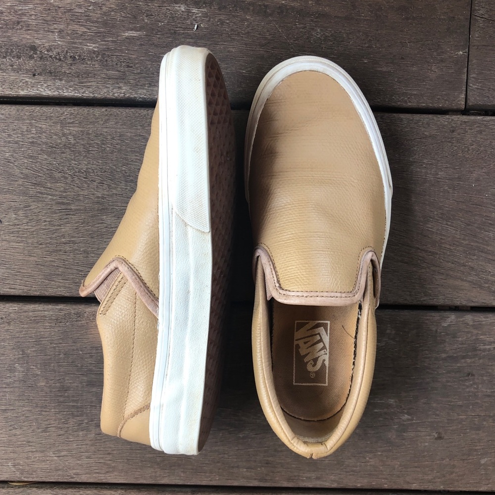 Beige Slip On Vans